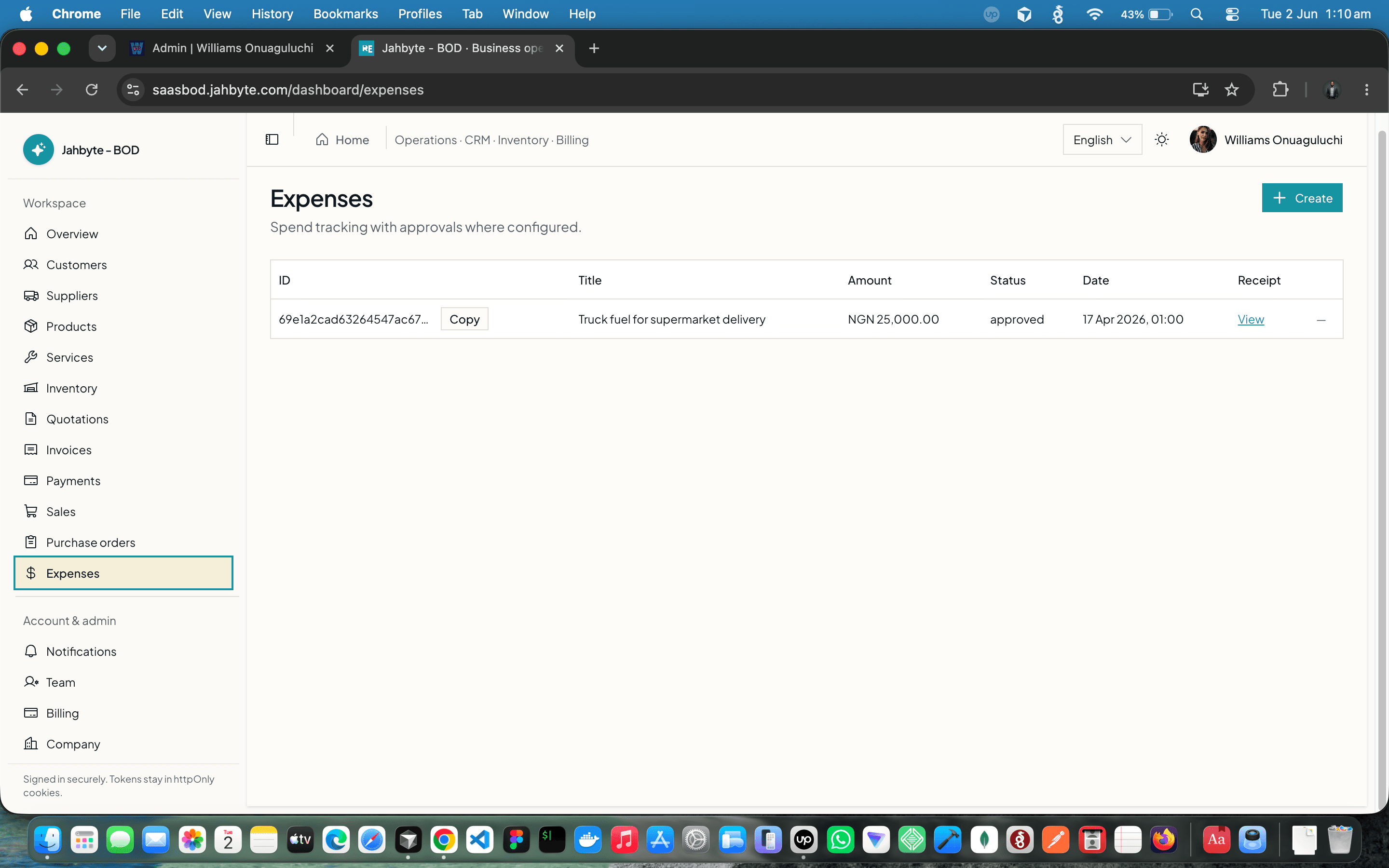 JAHBYTE BOD: Multi-Tenant Business Operations SaaS (CRM, Billing, Inventory) — screenshot 5 of 7