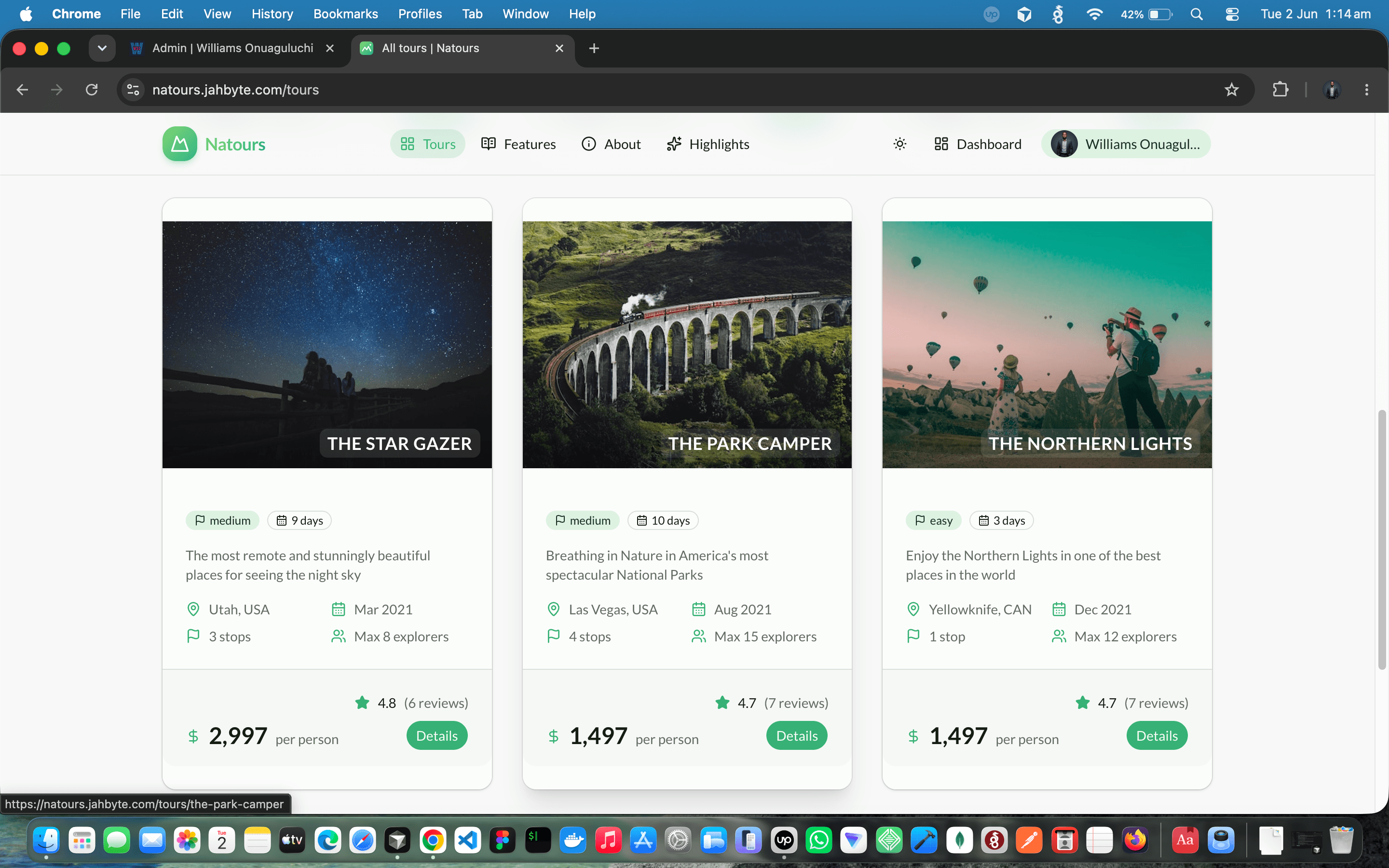 Natours: Full-Stack Adventure Booking Platform — screenshot 4 of 10
