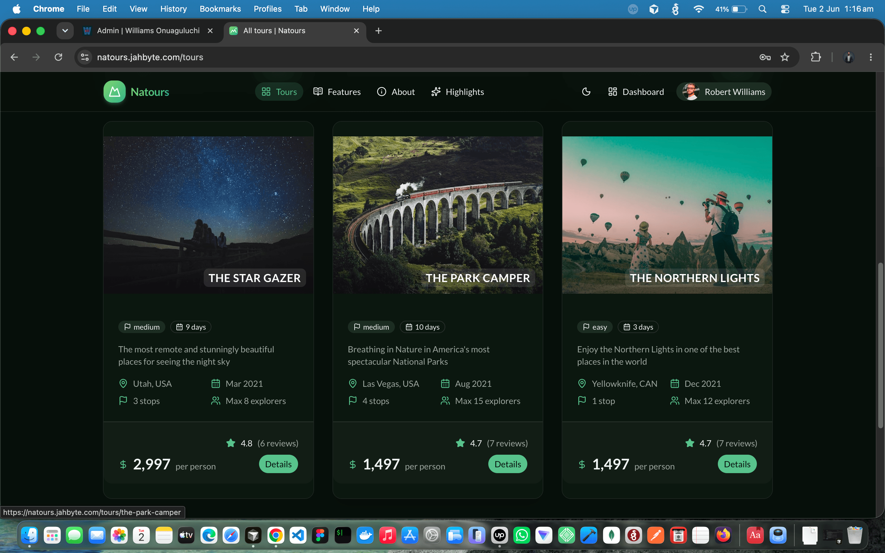 Natours: Full-Stack Adventure Booking Platform — screenshot 10 of 10