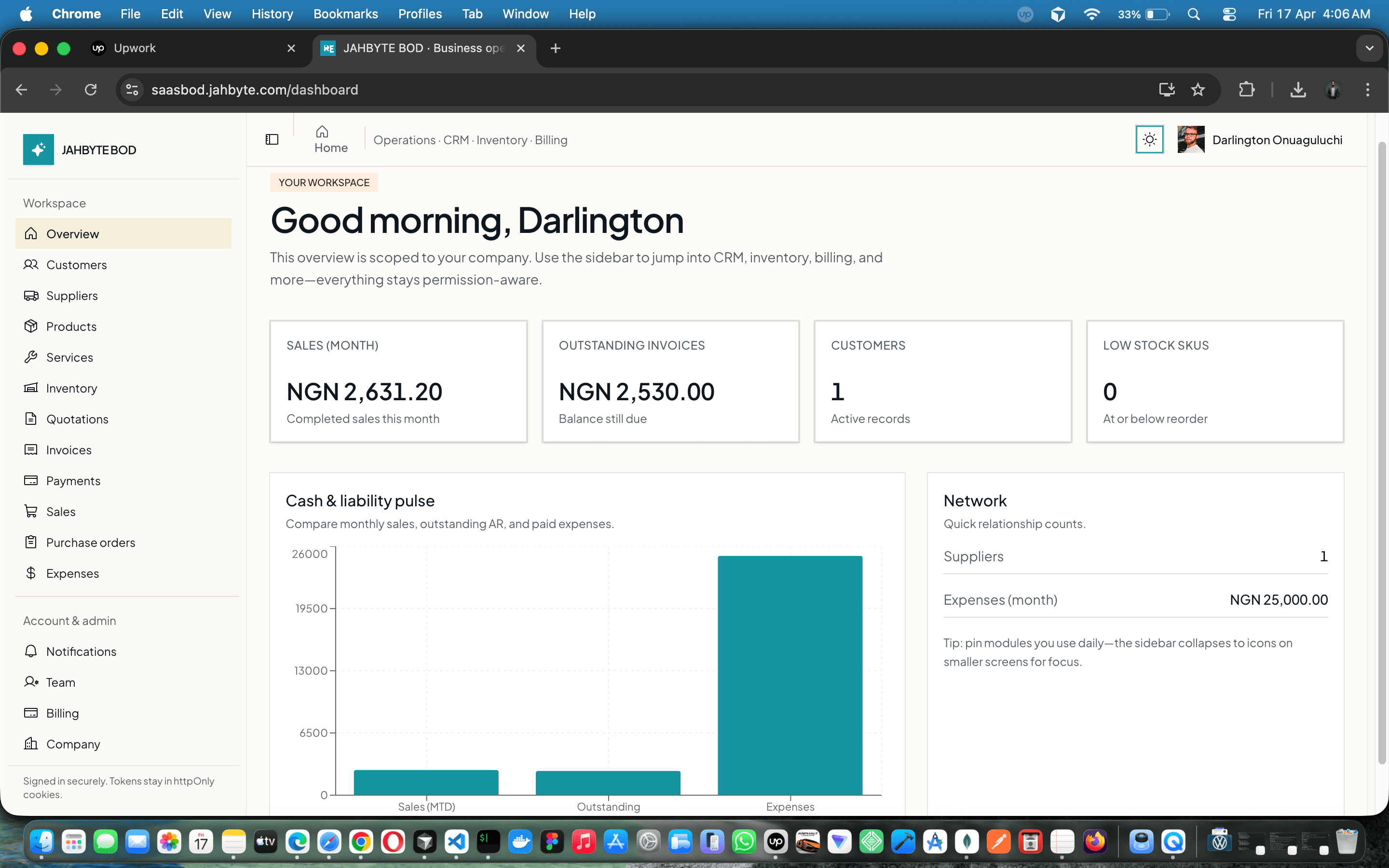 JAHBYTE BOD: Multi-Tenant Business Operations SaaS (CRM, Billing, Inventory) — screenshot 1 of 21