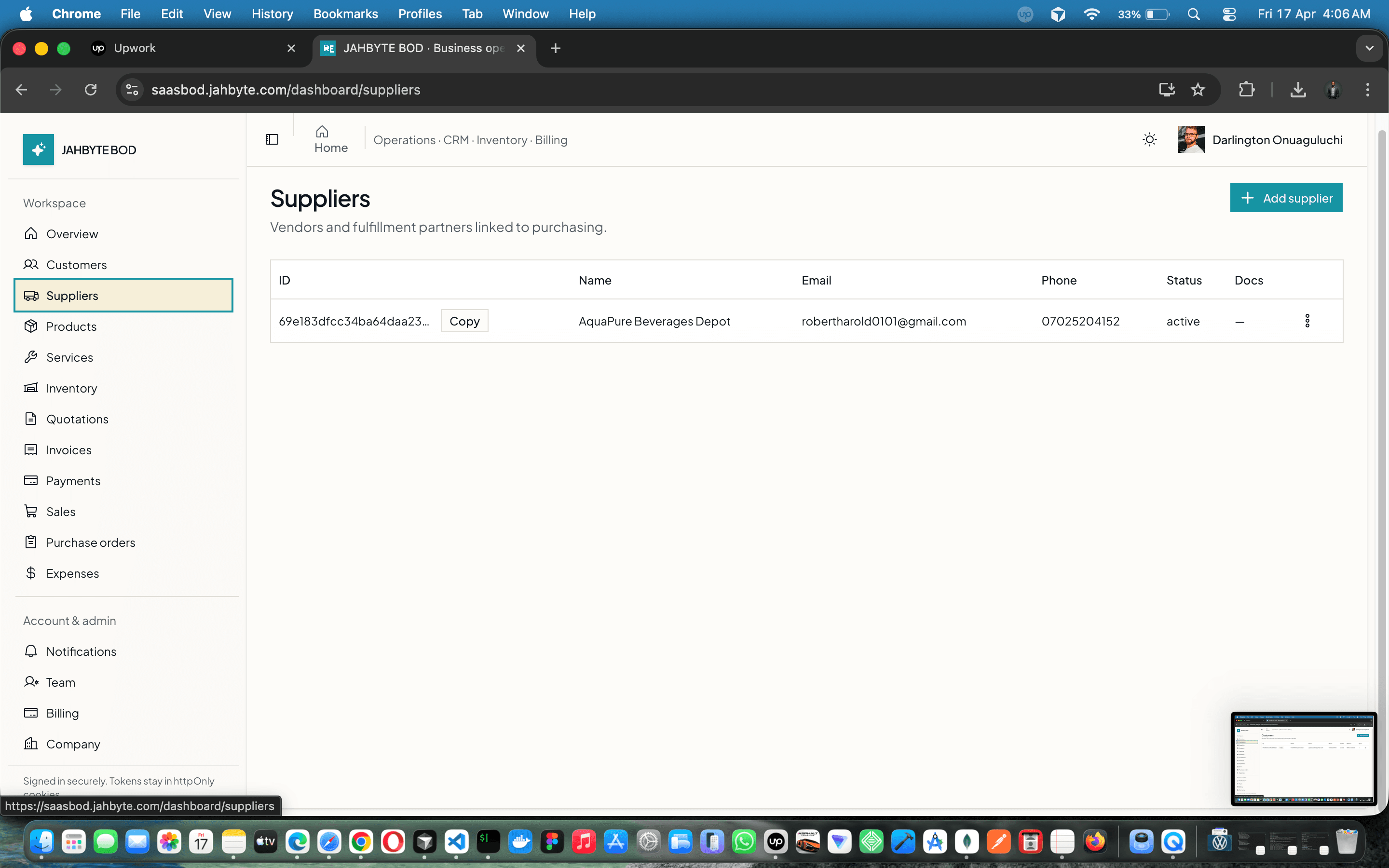 JAHBYTE BOD: Multi-Tenant Business Operations SaaS (CRM, Billing, Inventory) — screenshot 4 of 21