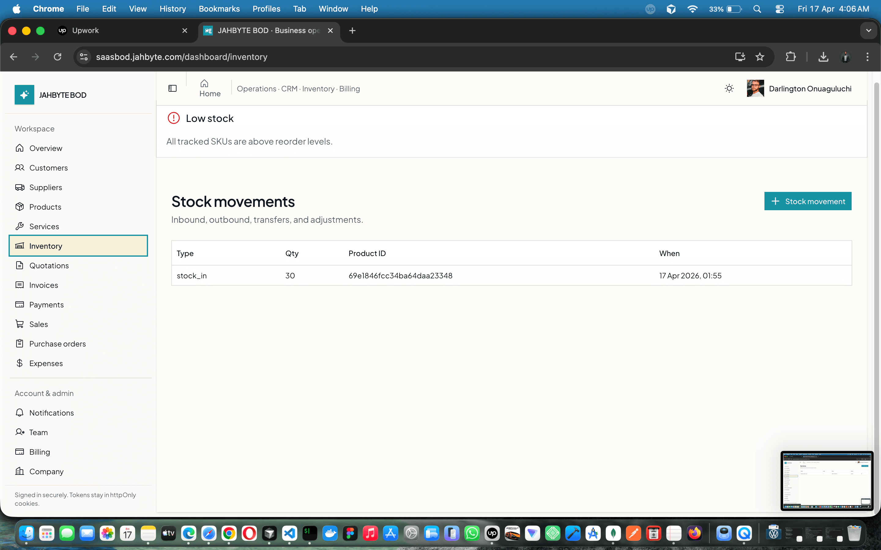 JAHBYTE BOD: Multi-Tenant Business Operations SaaS (CRM, Billing, Inventory) — screenshot 7 of 21
