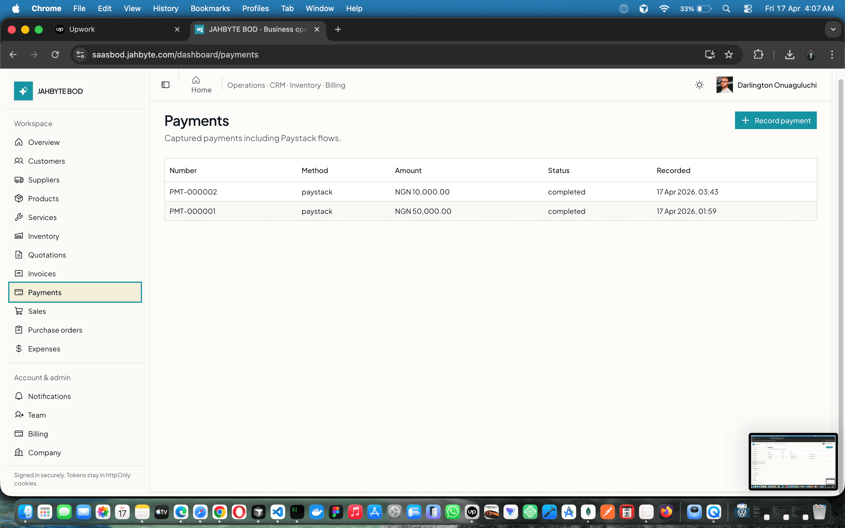 JAHBYTE BOD: Multi-Tenant Business Operations SaaS (CRM, Billing, Inventory) — screenshot 10 of 21