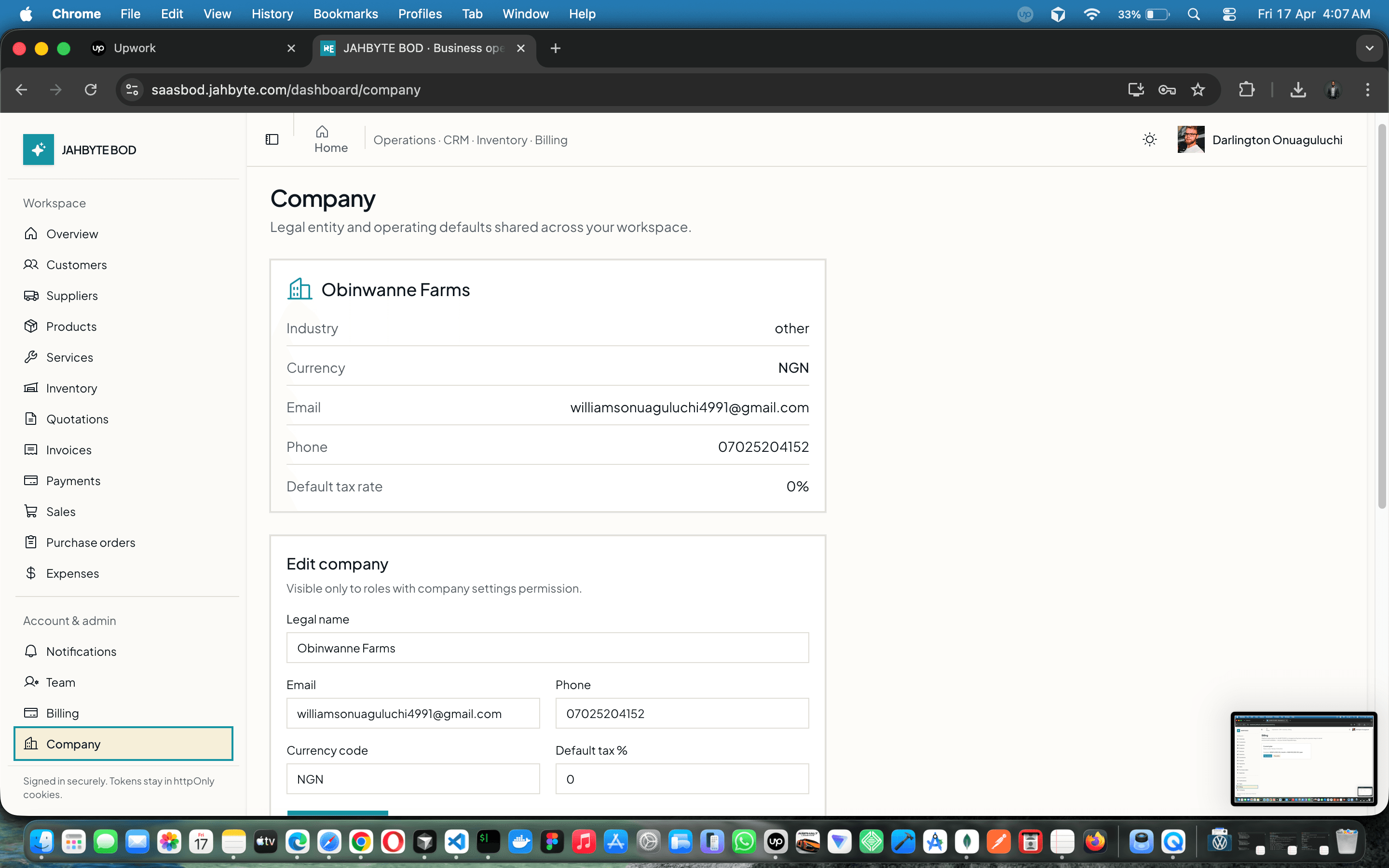 JAHBYTE BOD: Multi-Tenant Business Operations SaaS (CRM, Billing, Inventory) — screenshot 15 of 21