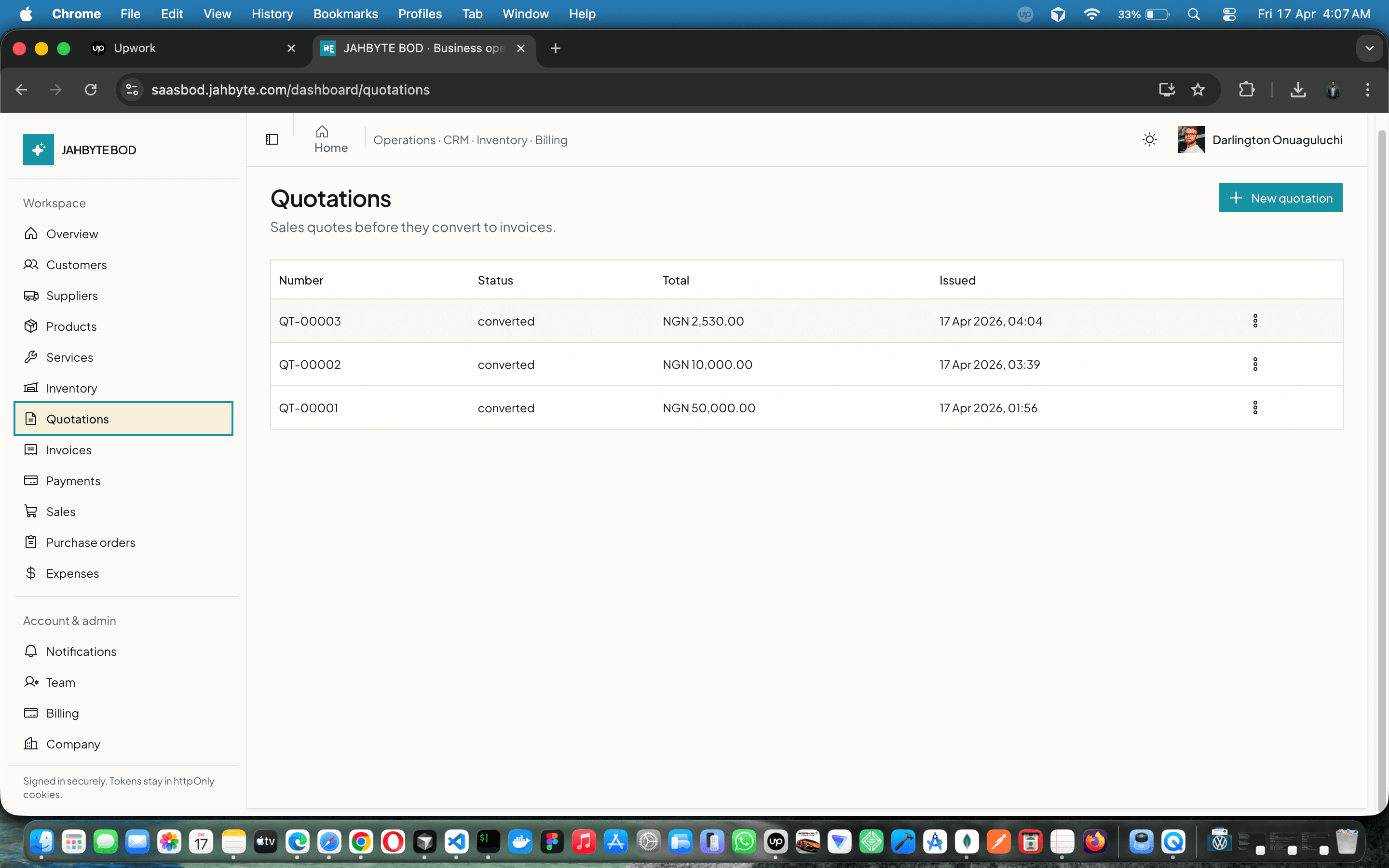 JAHBYTE BOD: Multi-Tenant Business Operations SaaS (CRM, Billing, Inventory) — screenshot 8 of 21