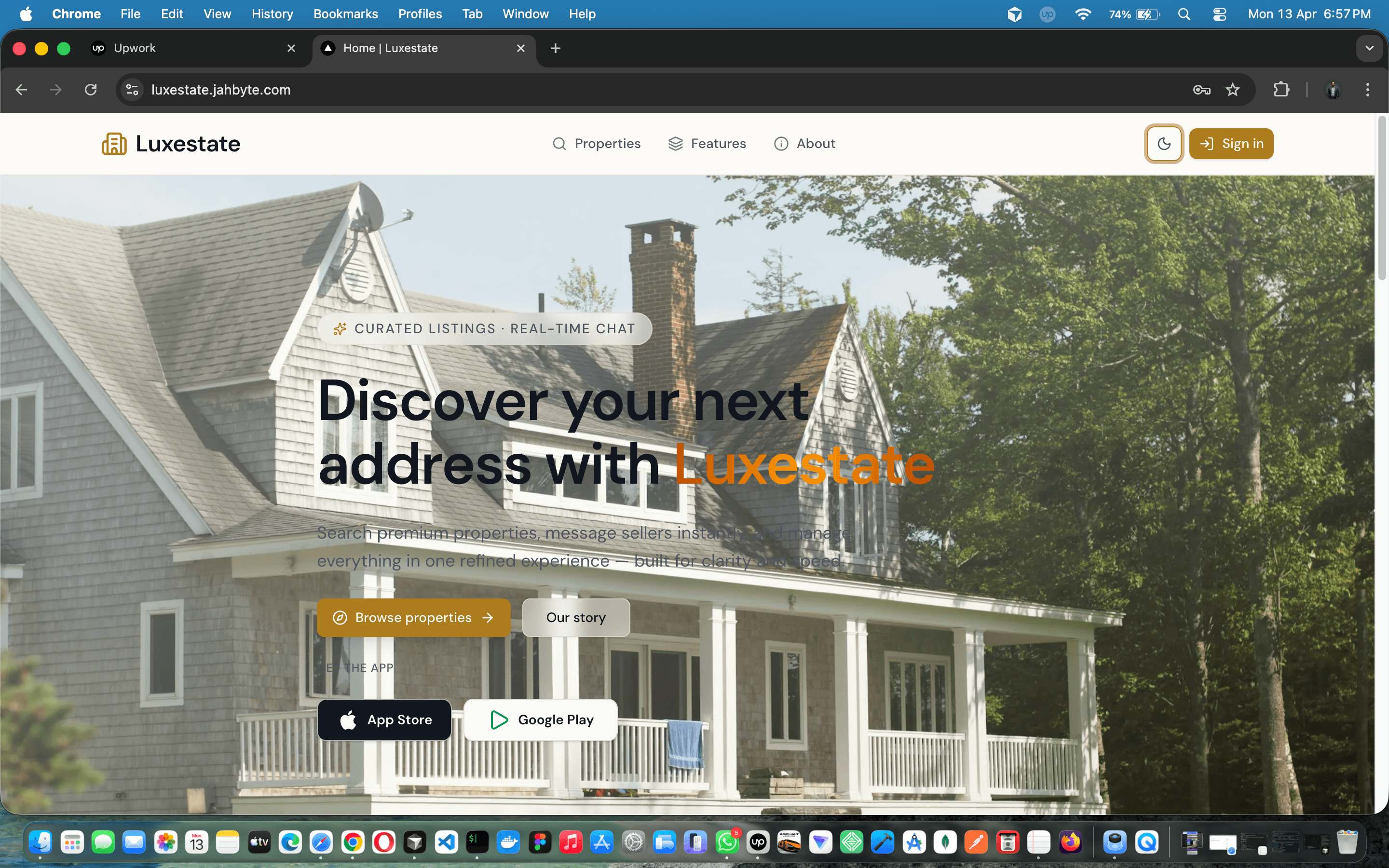 Luxestate — Modern real estate platform for listings, chat, and subscriptions — screenshot 1 of 17