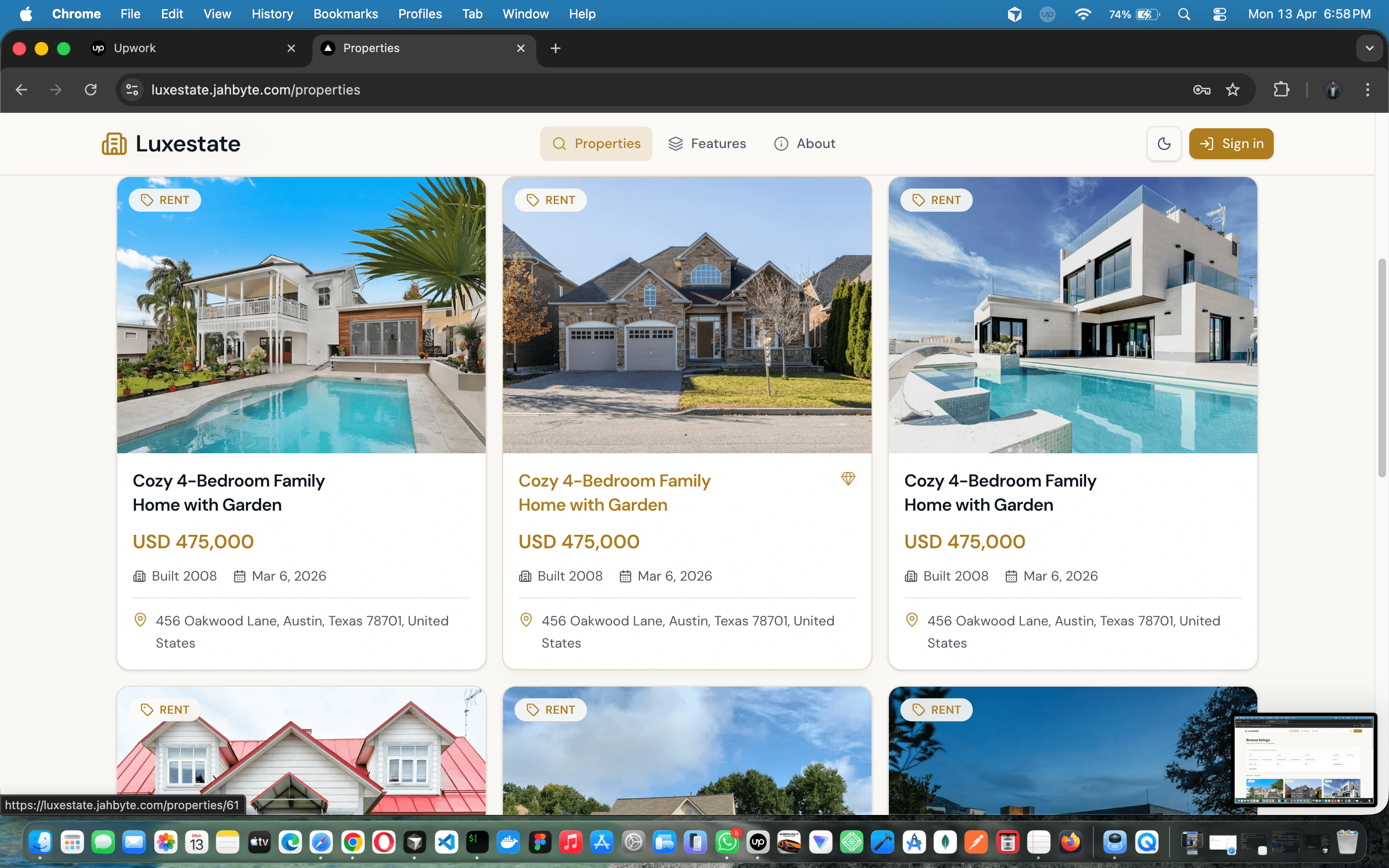 Luxestate — Modern real estate platform for listings, chat, and subscriptions — screenshot 5 of 17