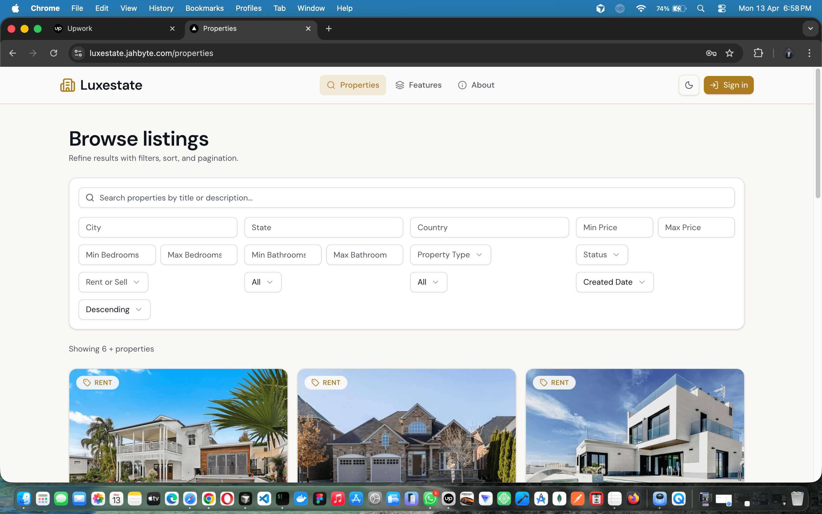 Luxestate — Modern real estate platform for listings, chat, and subscriptions — screenshot 4 of 17