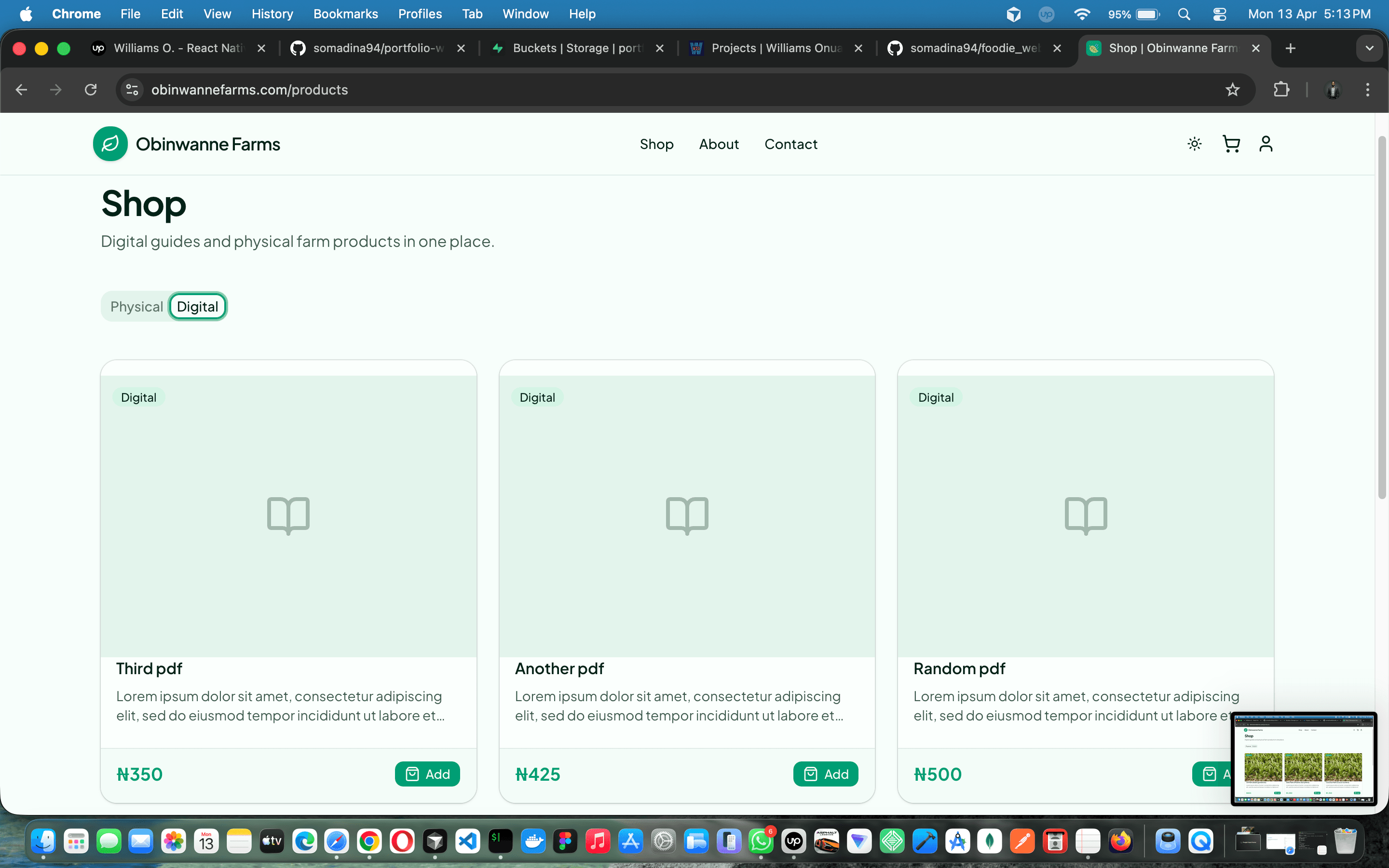 Obinwanne Farms — full-stack farm e-commerce with Paystack, admin ops & branded email — screenshot 15 of 18