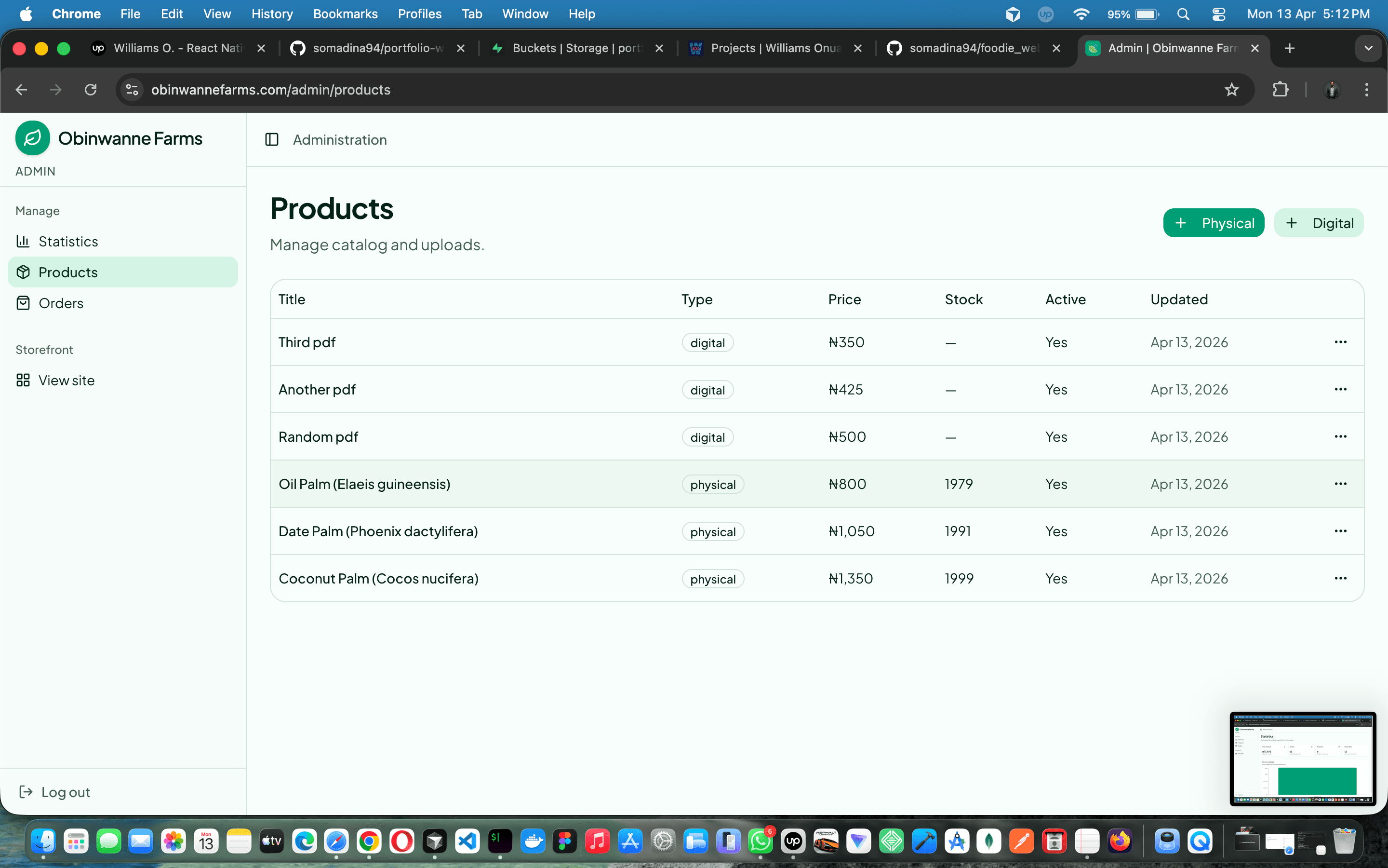 Obinwanne Farms — full-stack farm e-commerce with Paystack, admin ops & branded email — screenshot 8 of 18
