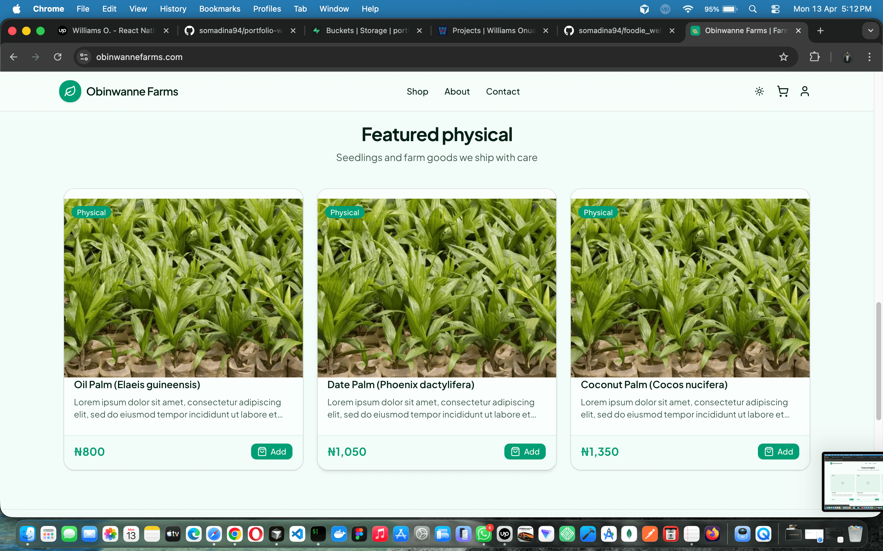 Obinwanne Farms — full-stack farm e-commerce with Paystack, admin ops & branded email — screenshot 12 of 18