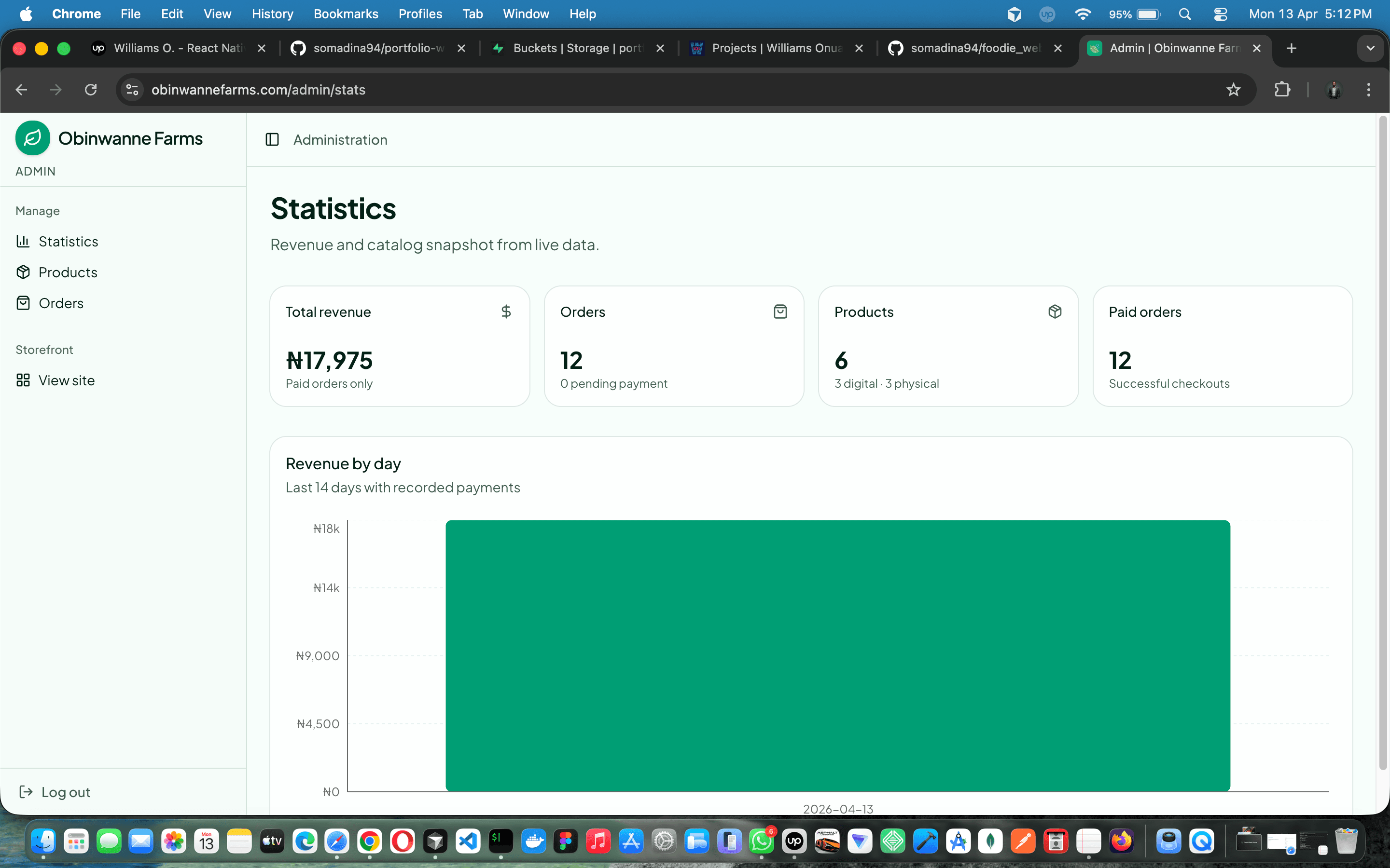 Obinwanne Farms — full-stack farm e-commerce with Paystack, admin ops & branded email — screenshot 7 of 18