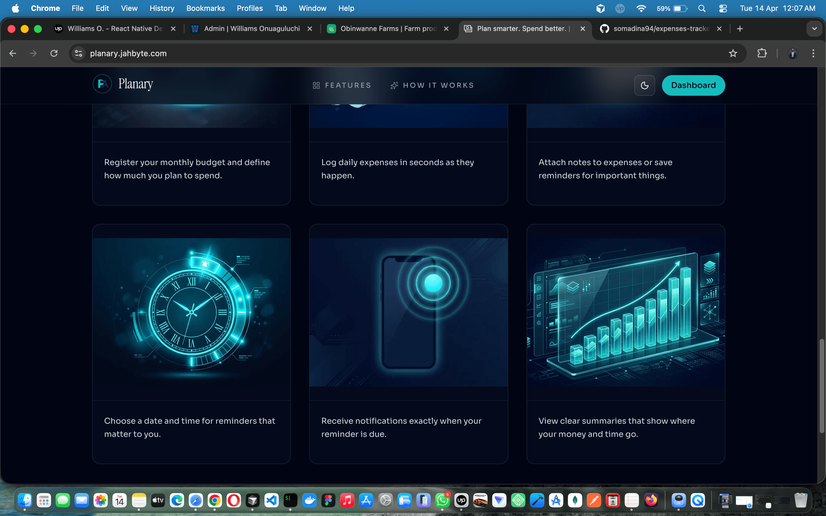 Planary — Full-Stack Personal Finance Web App | Next.js, React Query, shadcn/ui, Framer Motion | Budgets, Expenses, Notes & Push Notifications — screenshot 5 of 10