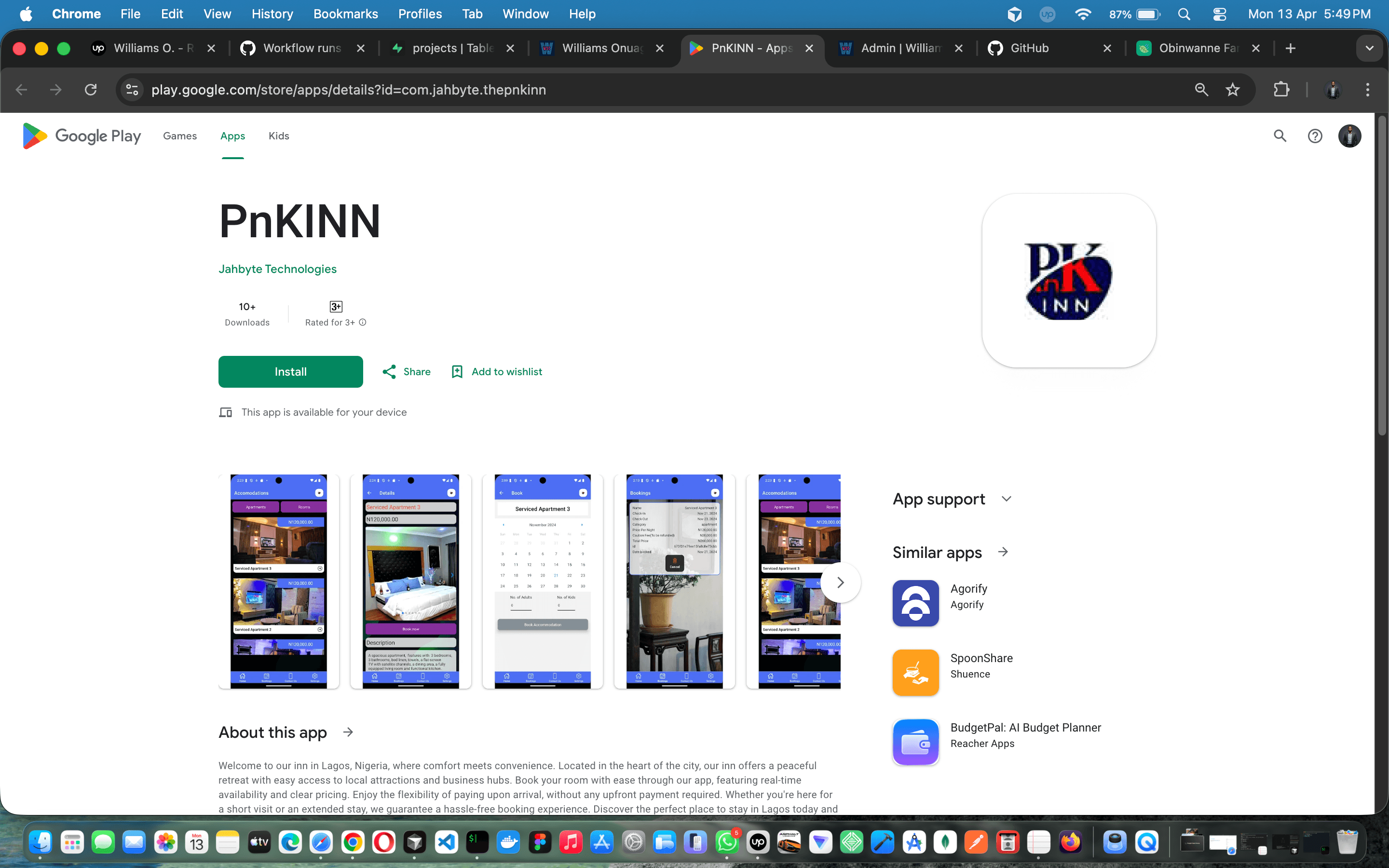 Pnkinn iOS & Android mobile app — screenshot 1 of 3