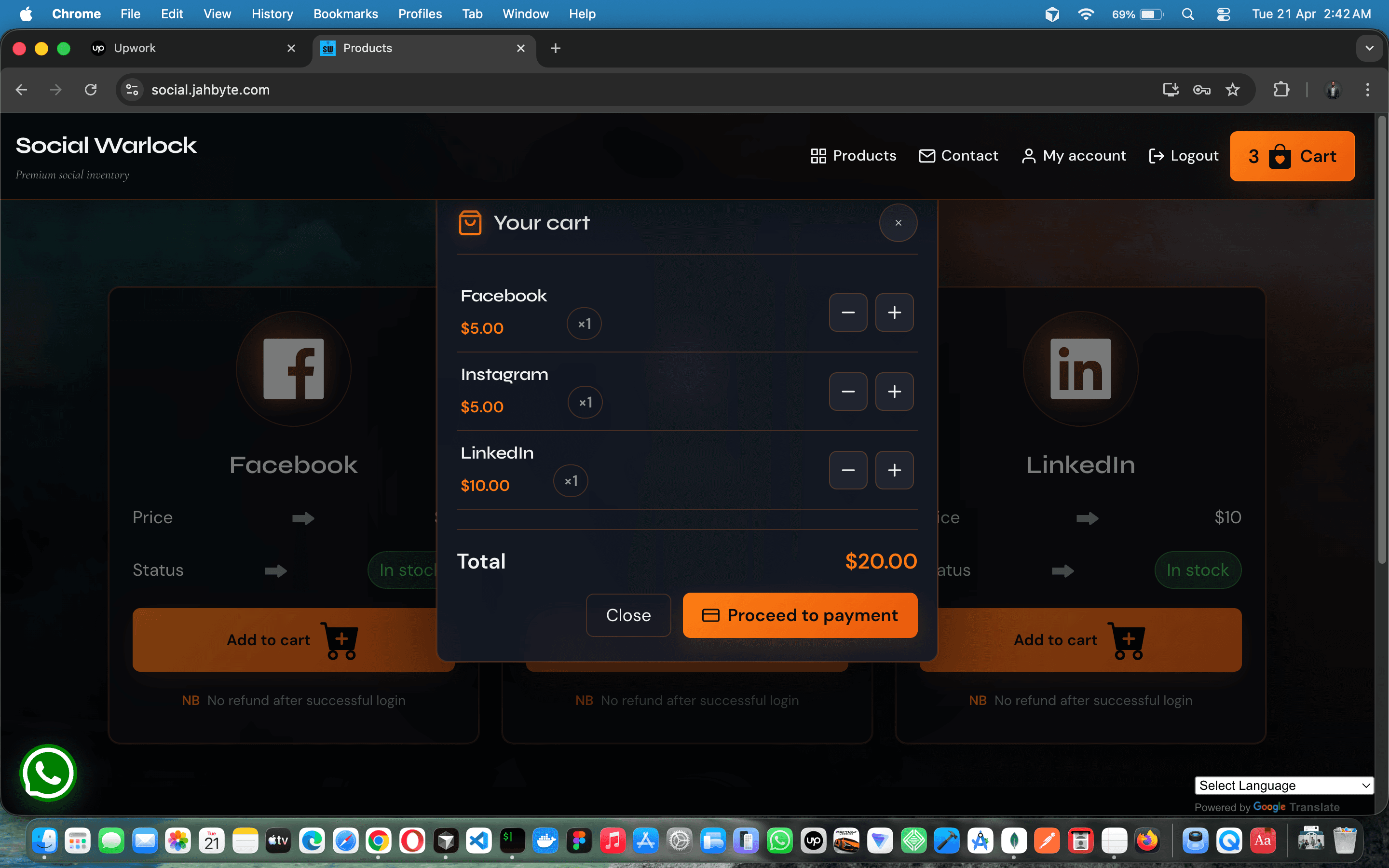Premium Social Media Accounts Marketplace — screenshot 2 of 4
