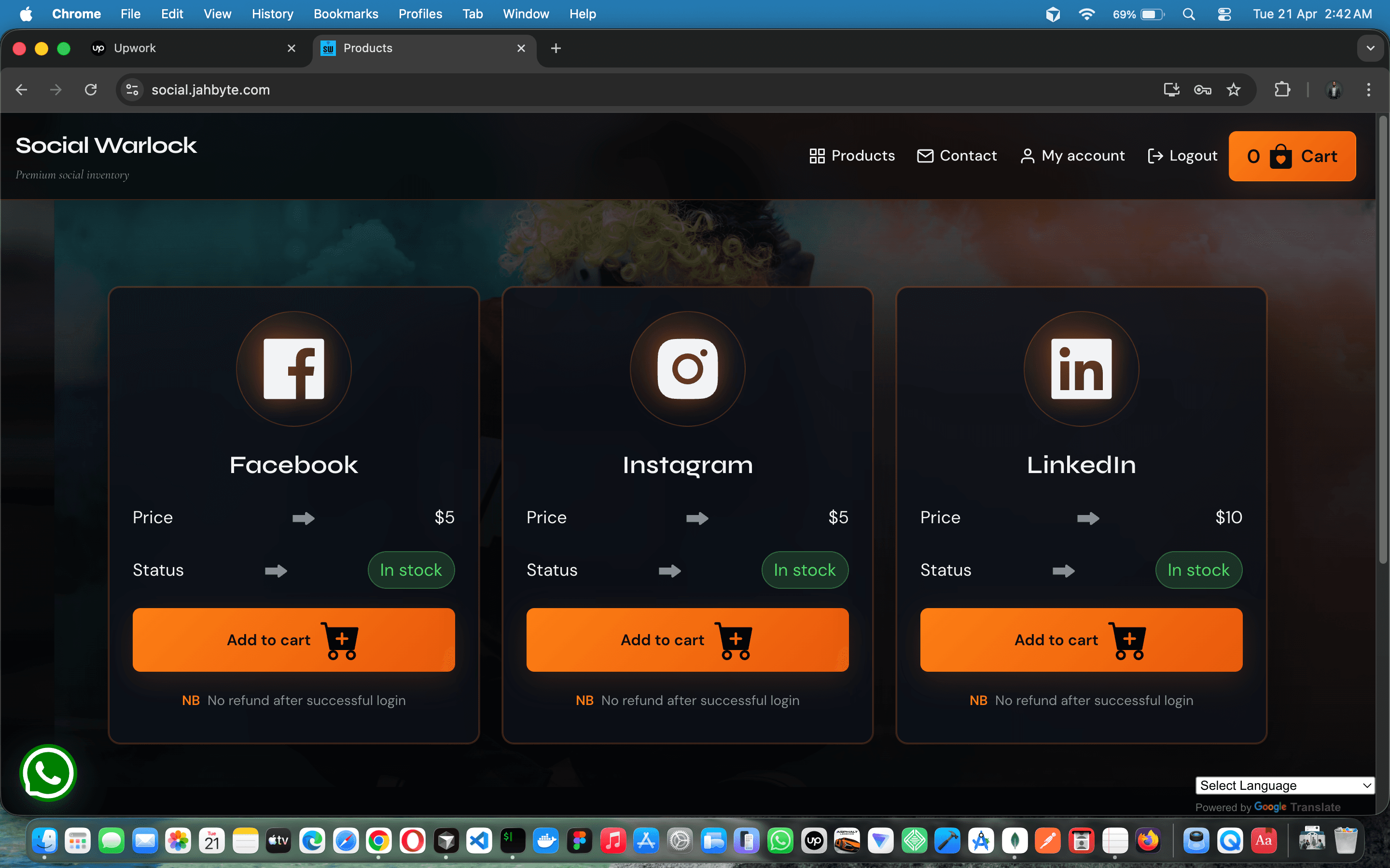 Premium Social Media Accounts Marketplace — screenshot 1 of 4
