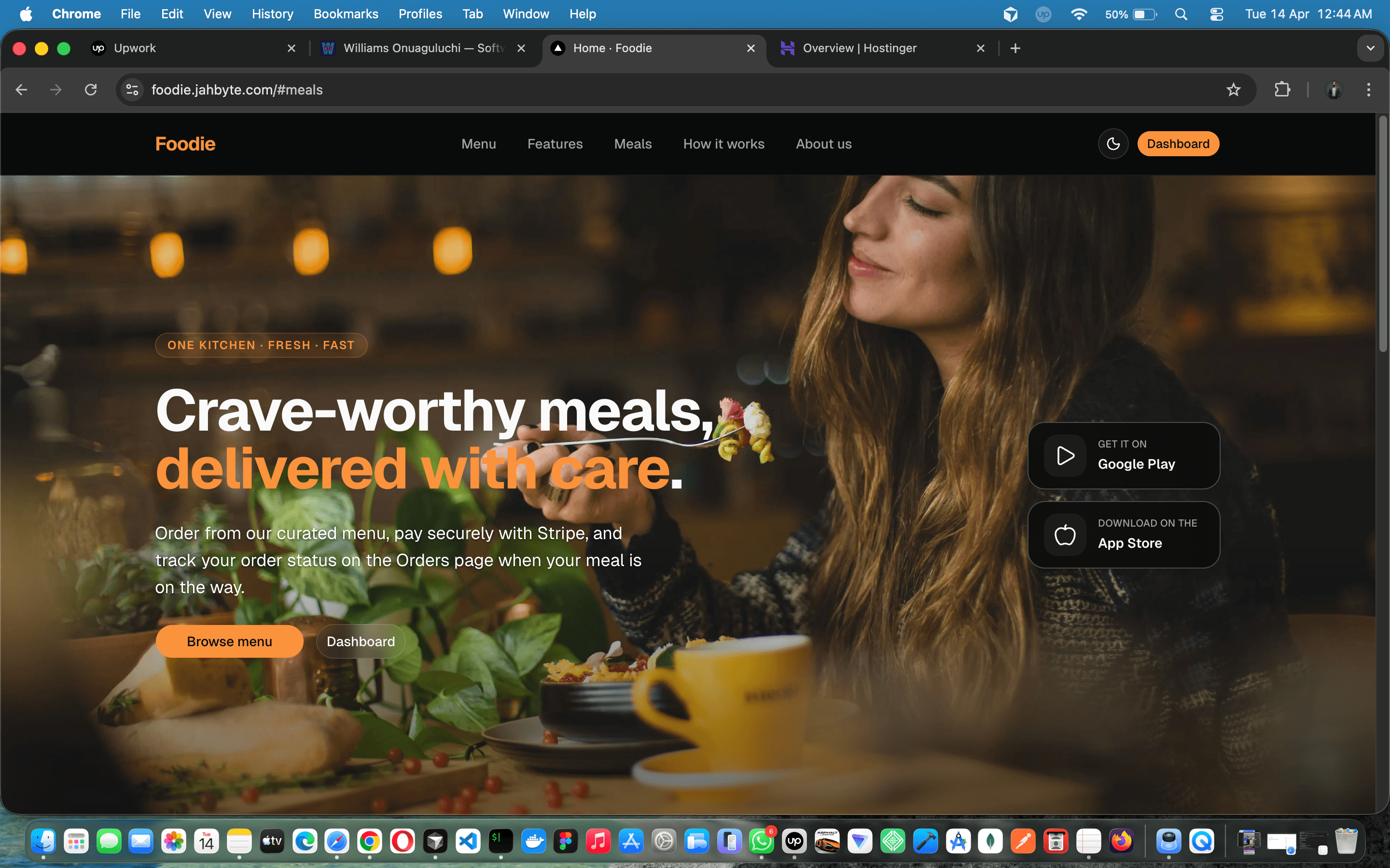 Multi-Role Food Delivery System with Real-Time Chat & Tracking — screenshot 1 of 13